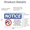 Signmission Guns Knives Weapons Banned On These Premises OSHA Notice Sign, Vinyl Decal, 18in W x 12in L, 2PK OS-2PACK-NS-D-1218-L-15758 - alternate 5
